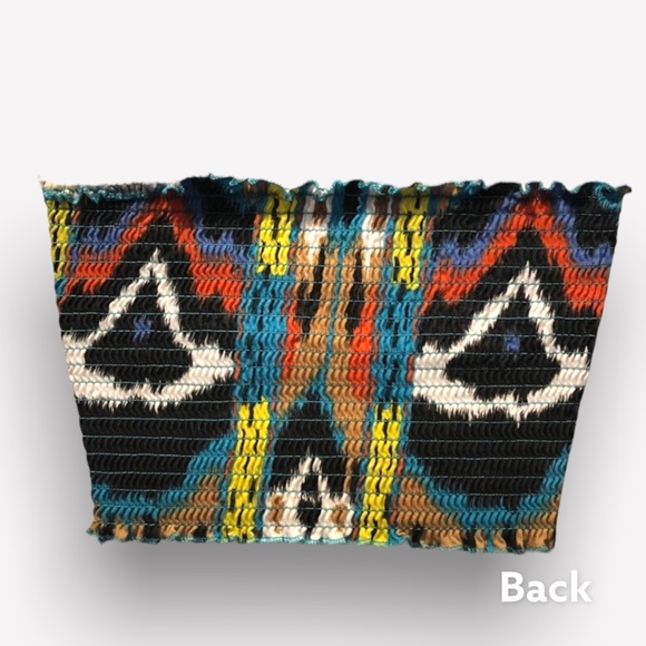 Vintage shirred Cotton top | crop top - Picture 4 of 6